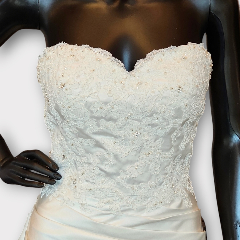 NWOT - Venus Symphony Ivory Satin Tuck - Picture 5 of 6